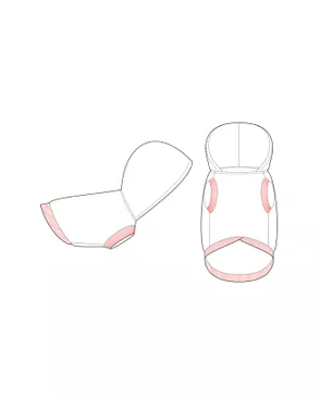 Выкройка: жилет трикотажный Р-01-1001 арт. ВКК-2496-9-ВП0274