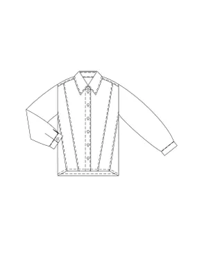 Выкройка: блузка W-07-1002 арт. ВКК-3126-2-ВП0803