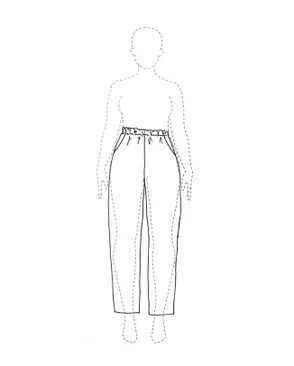 Выкройка: брюки +size Дарья арт. ВКК-5331-1-ВП1948