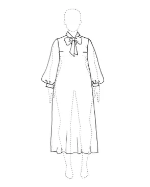 Выкройка: платье +size Алла арт. ВКК-5329-2-ВП1946
