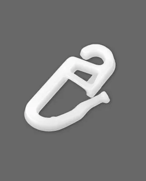 Крючок шторный р.1,4х2,7см 100шт (белый) арт. ШТФК-31-1-42109 Крючок шторный р.1,4х2,7см 100шт (белый) арт. ШТФК-31-1-42109