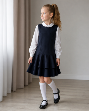 Выкройка: школьный сарафан для девочки Sch02 арт. ВКК-4389-1-ВП1281