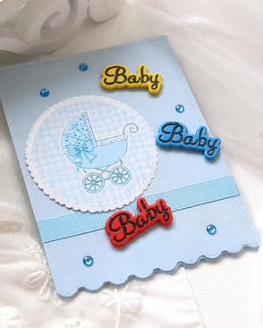 I1579-DW2 Декоративный элемент 'Baby', упак./6 шт., Magic Buttons арт. АРС-45039-1-АРС0001054404