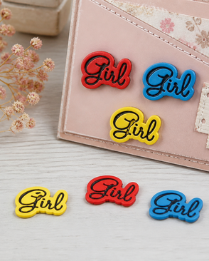 I1584-DW2 Декоративный элемент 'Girl', упак./6 шт., Magic Buttons арт. АРС-45608-1-АРС0001054405