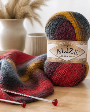 Пряжа ALIZE 'Angora Gold Batik' 100гр.550м (80%акр, 20%шерсть) ТУ (3368 секционный) арт. АРС-50524-1-АРС0000852220