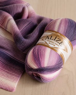 Пряжа ALIZE 'Angora Gold Batik' 100гр.550м (80%акр, 20%шерсть) ТУ (2630 секционный) арт. АРС-54709-1-АРС0000852216