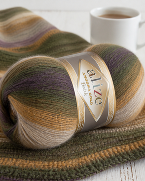 Пряжа ALIZE 'Angora Gold Batik' 100гр. 550м (80% акрил, 20% шерсть) ТУ (5850 секционный) арт. АРС-59591-1-АРС0001081915