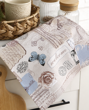 Полотенце кухонное из рогожки 'Либретто' арт. АРТД-5637-1-АРТД0276170 Полотенце кухонное из рогожки 'Либретто' арт. АРТД-5637-1-АРТД0276170