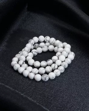 Бусины Кахолонг, круглые, 6мм, на нитке 38см, Astra&Craft арт. АРС-67335-1-АРС0001316276