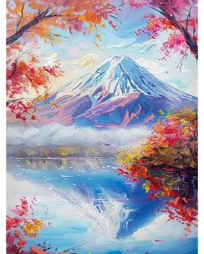 Алмазная мозаика 'Горное умиротворение', 30х40см, Cristyle арт. АРС-67212-1-АРС0001319029