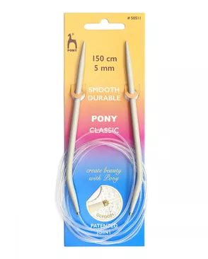 50511 Спицы вязальные круговые 5,00мм*150см, алюм. PONY арт. АРС-12993-1-АРС0001204683 50511 Спицы вязальные круговые 5,00мм*150см, алюм. PONY арт. АРС-12993-1-АРС0001204683