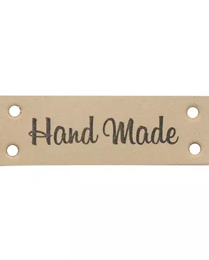Кожаная бирка пришивная 'Hand Made' арт. АРС-13006-1-АРС0001204782 Кожаная бирка пришивная 'Hand Made' арт. АРС-13006-1-АРС0001204782