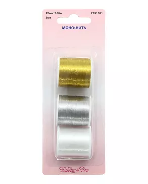 Мононить набор Hobby&Pro (металлизированная) арт. АРС-31193-1-АРС0001224338 Мононить набор Hobby&Pro (металлизированная) арт. АРС-31193-1-АРС0001224338
