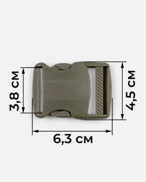 Фастекс ш.3,8см 50шт (хаки) арт. ФАС-72-1-47797.001 Фастекс ш.3,8см 50шт (хаки) арт. ФАС-72-1-47797.001