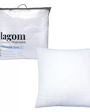ПП Подушка стеганная 70*70 LAGOM swan арт. ТДИВН-4808-1-ТДИВН0142946
