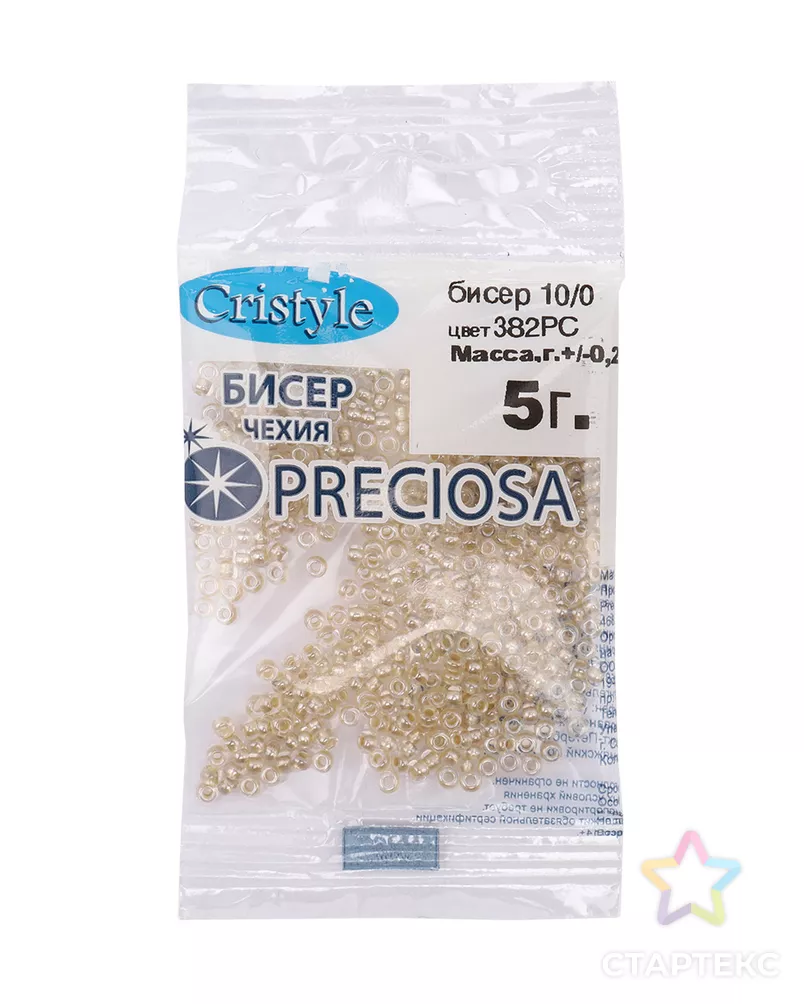 Бисер 10/0, упак./5 гр., Preciosa (382PC) арт. АРС-42380-1-АРС0001275326 - рис. 3