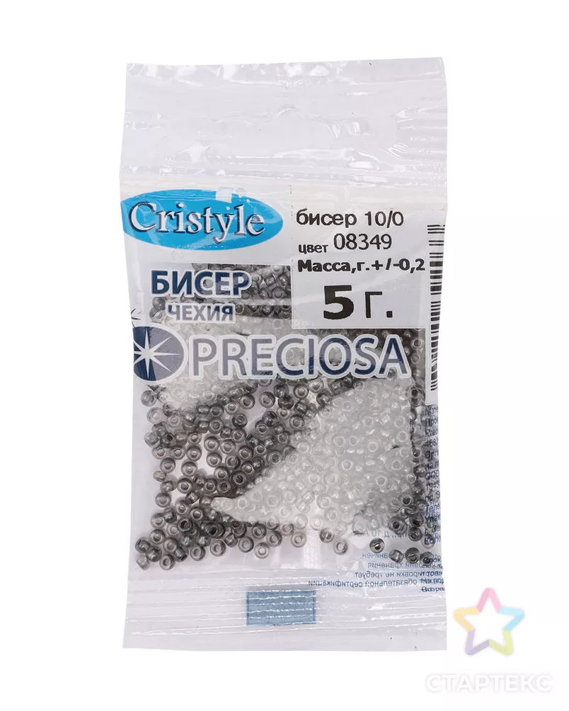 Бисер 10/0, упак./5 гр., Preciosa (08349) арт. АРС-42389-1-АРС0001275356 - рис. 2