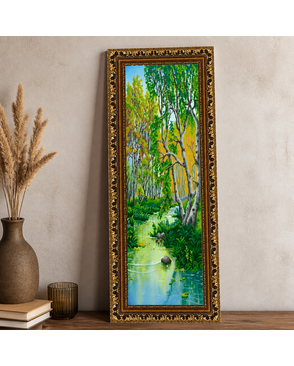 Рисунок на ткани (Бисер) КОНЁК Весна. Полиптих Ч.3 25х65 см арт. МГ-48236-1-МГ0595537