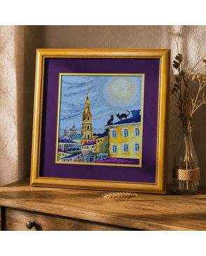 Вышитая картина "Крыши Питера" арт. ГЕЛ-1558-1-ГЕЛ0090263