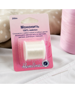 Мононить д.0,12мм 200м (прозрачный) арт. ГЕЛ-4128-1-ГЕЛ0032725