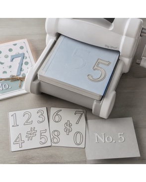 Нож для вырубки Sizzix® Bigz™ Die - Serif Essentials Numbers арт. ГЕЛ-4206-1-ГЕЛ0103444