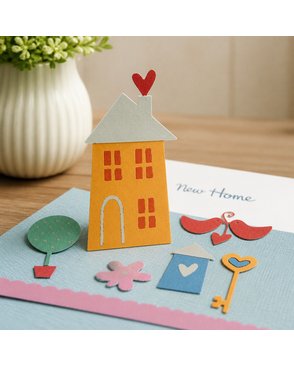 Набор ножей для вырубки Sizzix® Thinlits™ Die Set 10PK New Home by My Life Handmade арт. ГЕЛ-4543-1-ГЕЛ0109666