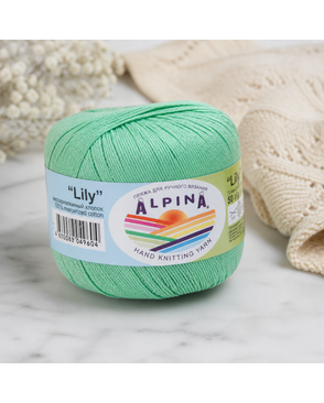 Пряжа ALPINA "LILY" 100% мерсеризованный хлопок 10 х 50 г 175 м ± 5 м арт. ГММ-101431-4-ГММ019237197472