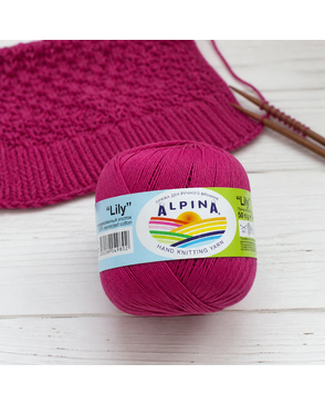 Пряжа ALPINA "LILY" 100% мерсеризованный хлопок 10 х 50 г 175 м ± 5 м арт. ГММ-101431-8-ГММ019237197752