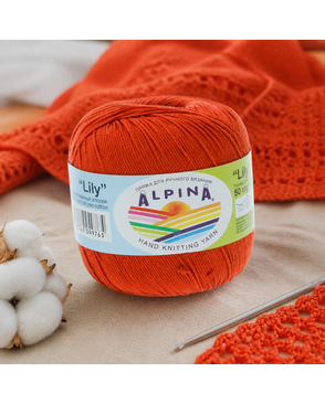 Пряжа ALPINA "LILY" 100% мерсеризованный хлопок 10 х 50 г 175 м ± 5 м арт. ГММ-101431-18-ГММ019237199192