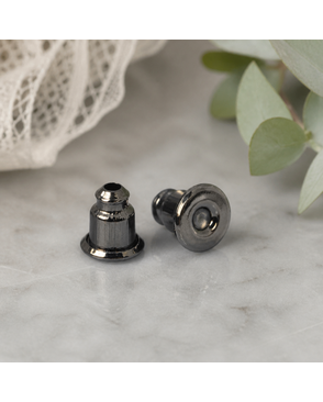 Зажим для сережек MAGIC 4 HOBBY цв. черный никель 5х4 мм уп.200 шт арт. МГ-115822-1-МГ0772504