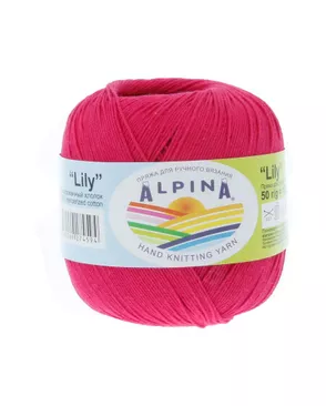 Пряжа ALPINA "LILY" 100% мерсеризованный хлопок 10 х 50 г 175 м ± 5 м арт. ГММ-101431-21-ГММ023842051822