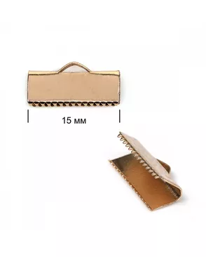 Наконечник-зажим с ушком 1753 ш.1,5см арт. МГ-81106-1-МГ0735968