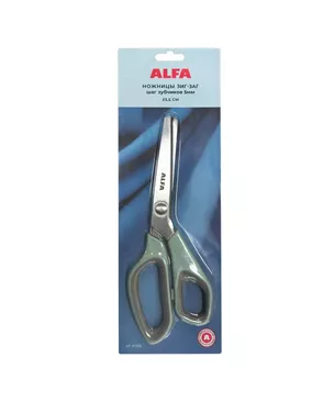 Ножницы ALFA зигзаг, 23 см, шаг зубчика, 5мм арт. СВКТ-12743-1-СВКТ0444143