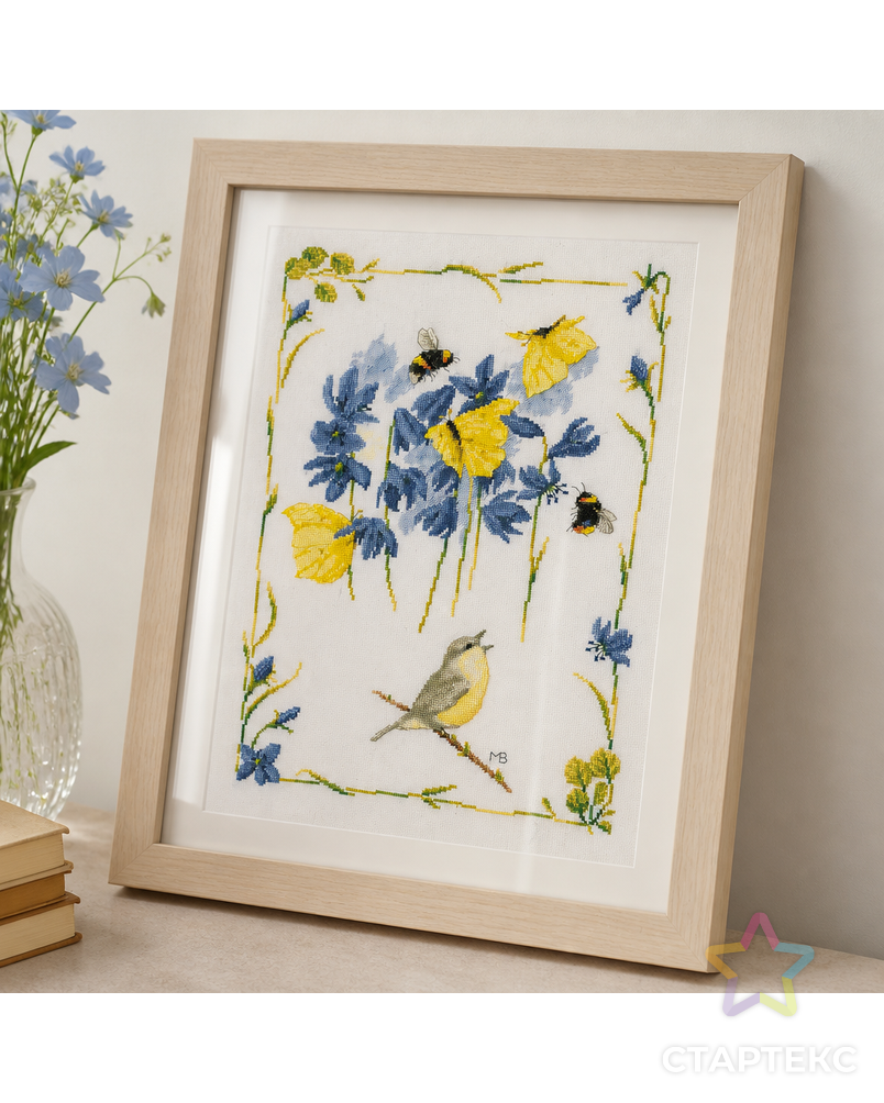 Набор для вышивания "Chirping chiffchaff" арт. ГЕЛ-32626-1-ГЕЛ0184590 - рис. 1