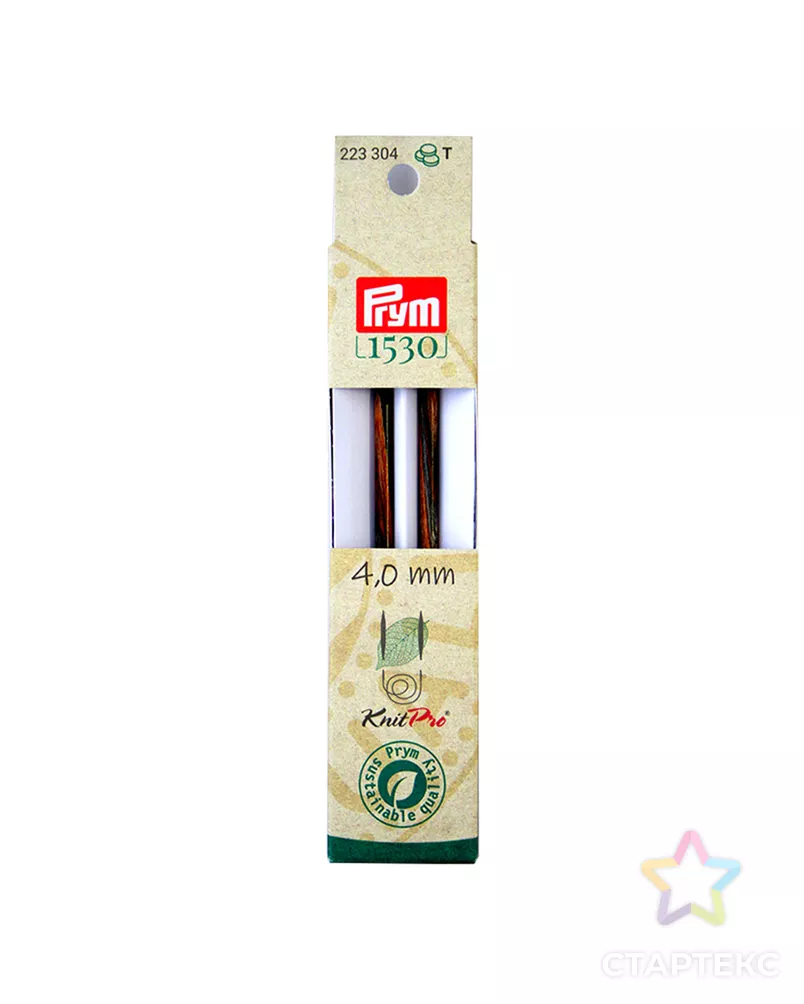 Спицы PRYM 223304 съемные длинные "Natural" береза d 4.0 мм 11.6 см 2 шт арт. ГММ-112283-1-ГММ095473828414 - рис. 3