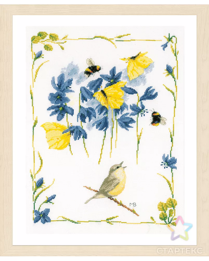 Набор для вышивания "Chirping chiffchaff" арт. ГЕЛ-32626-1-ГЕЛ0184590 - рис. 4